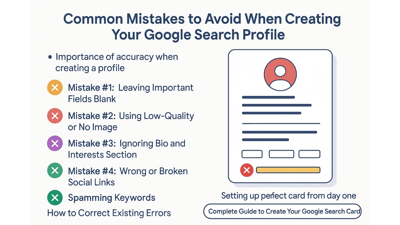 Common Mistakes to Avoid When Creating Your Google people card