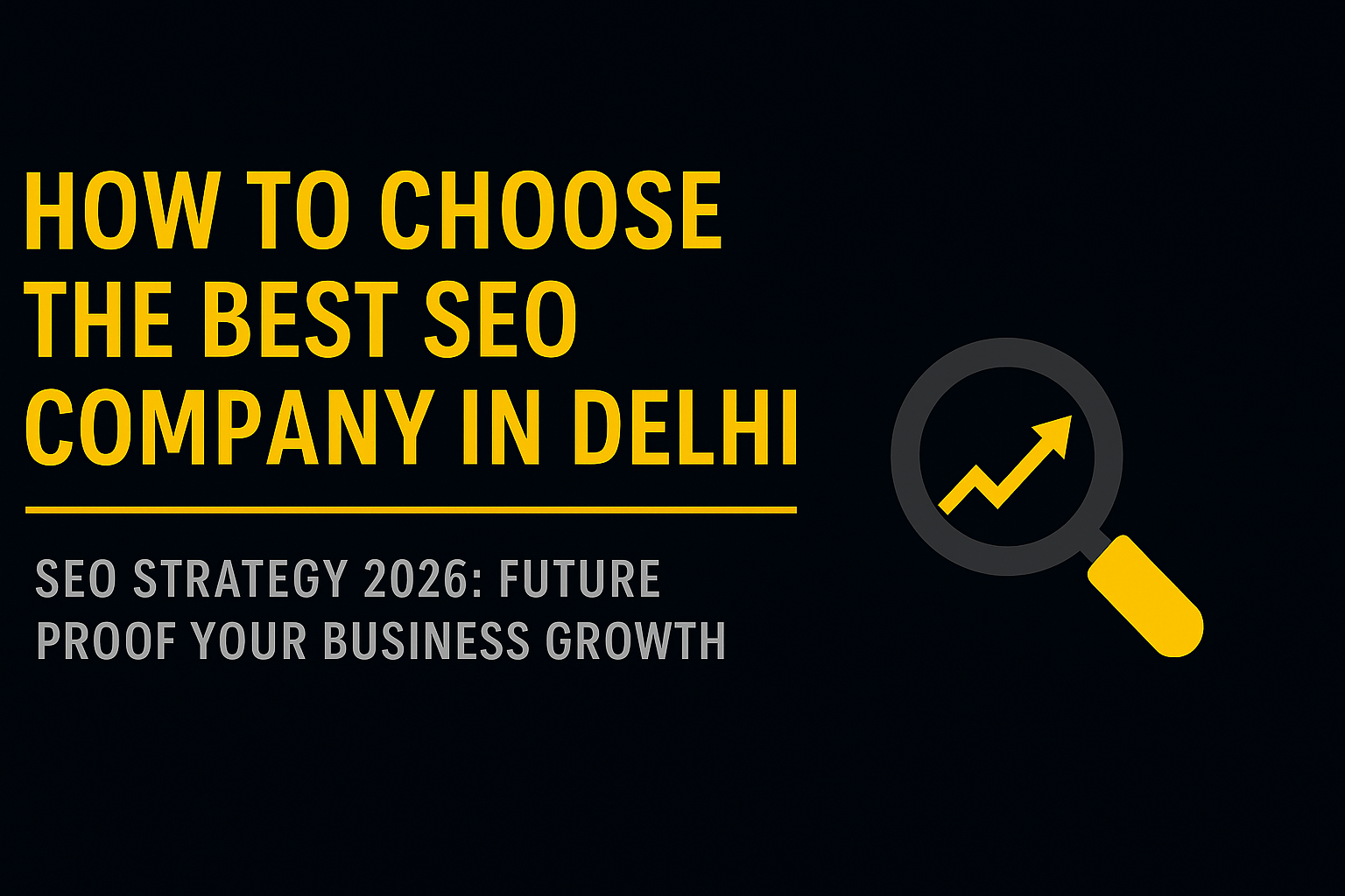 How to Choose the Best SEO Company in Delhi: A Complete 2025 Guide