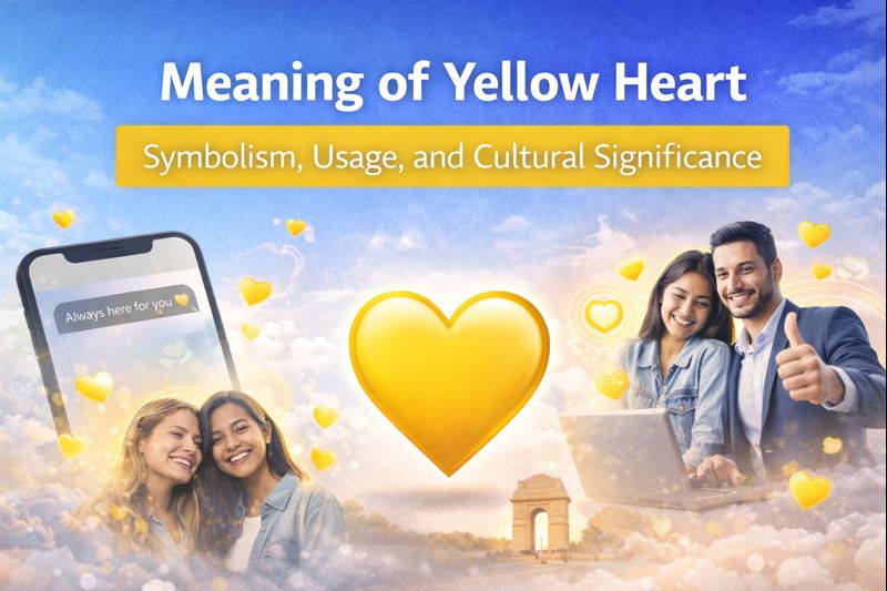 Meaning of yellow heart emoji showing friendship, positivity, and emotional warmth