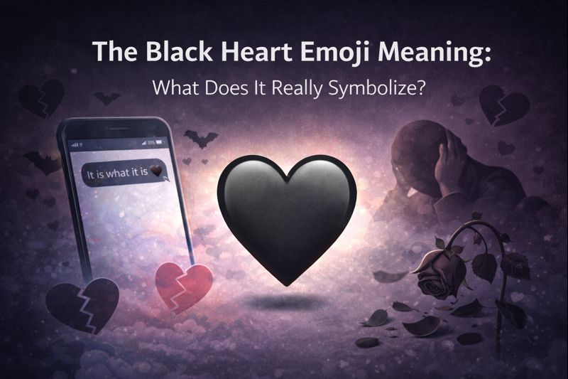 Black heart emoji meaning explained with emotional symbolism and modern usage