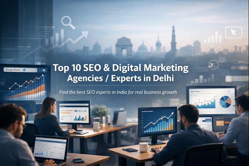 Top 10 SEO & Digital Marketing Agencies / Experts in Delhi