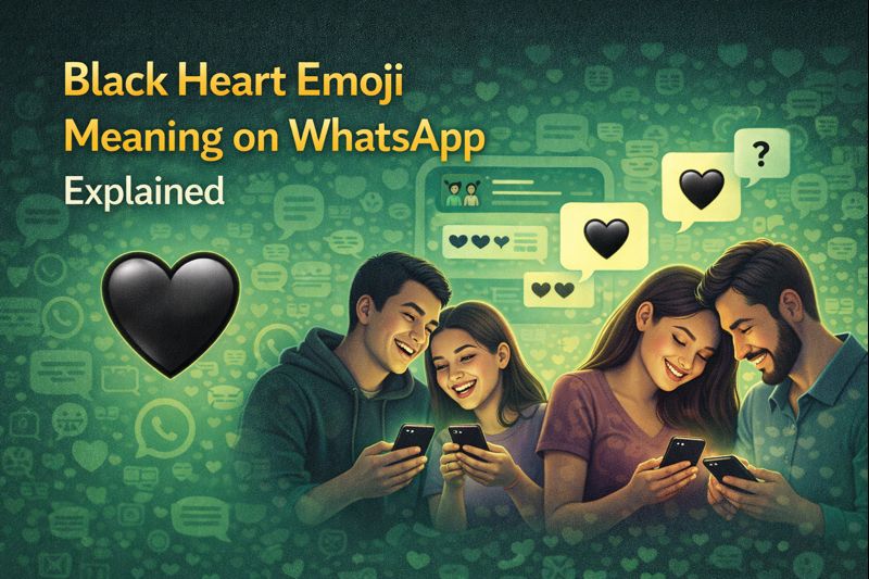 black heart emoji meaning on whatsapp chat explained