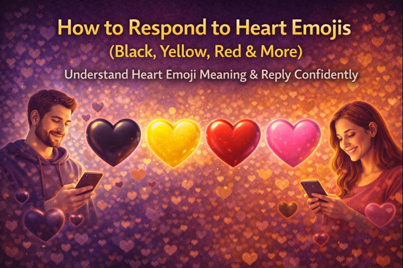 How to Respond to Heart Emojis (Black, Yellow, Red & More)