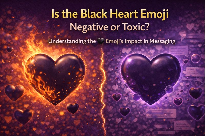 Is the Black Heart Emoji Negative or Toxic?