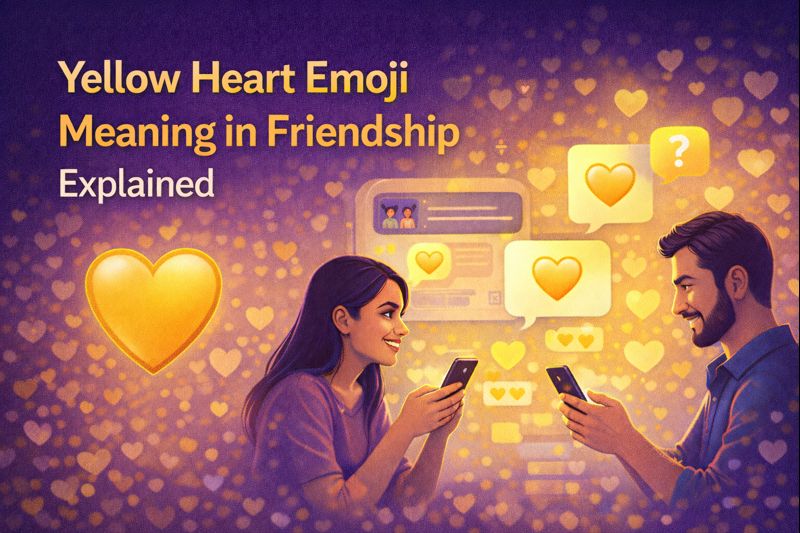 Yellow Heart Emoji Meaning in Friendship Explained