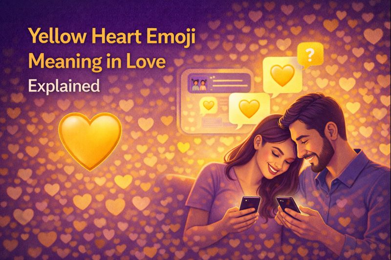 yellow heart emoji meaning in love explained