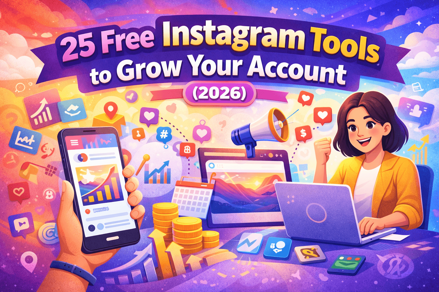 25 free instagram tools to help grow your account in 2026