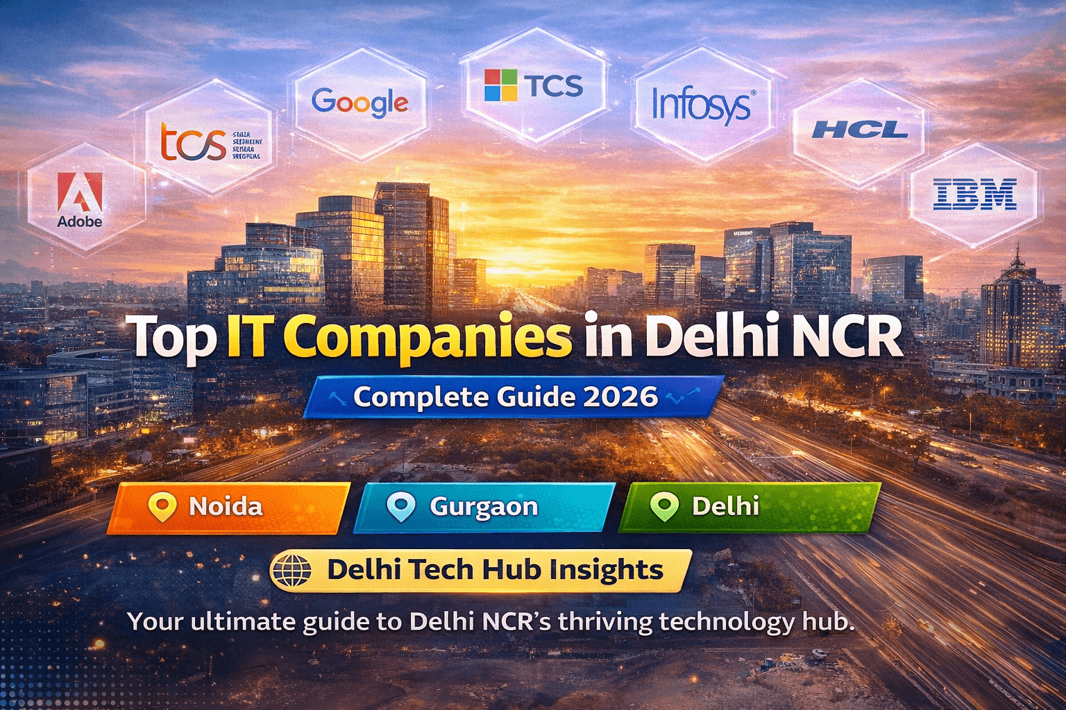 Top IT Companies in Delhi NCR - Complete Guide to Delhi's Tech Hub